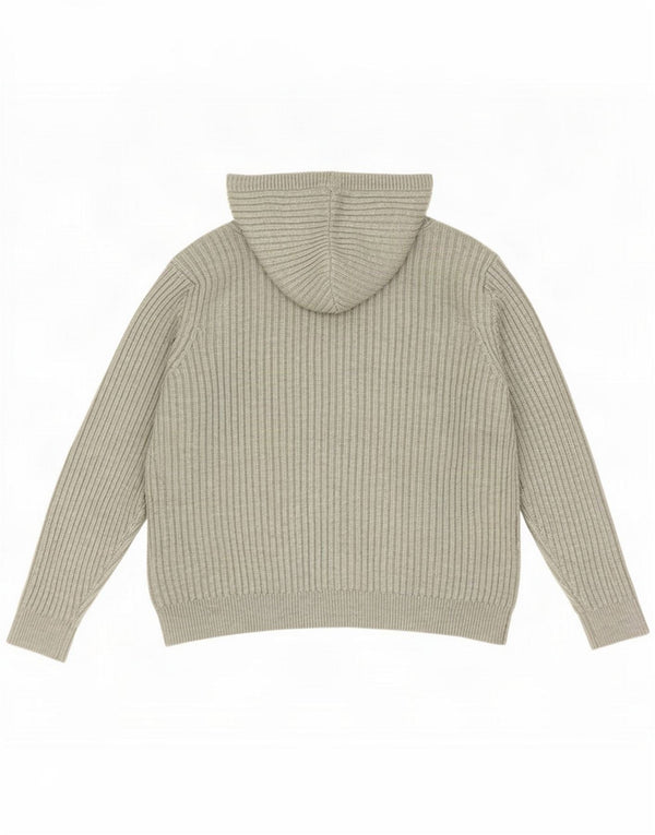 Marks & Spencer maglione con cappuccio da donna UK 18 XL verde chiazzato