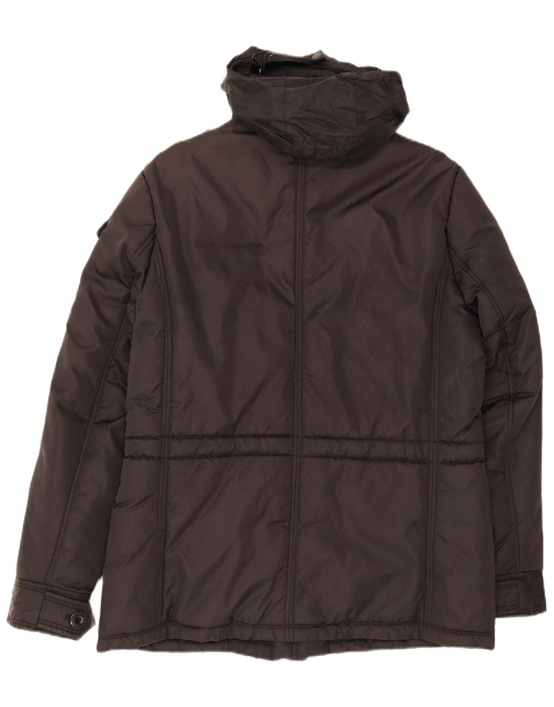 Giacca imbottita con cappuccio da uomo Marina Militare UK 38 media nera in poliammide