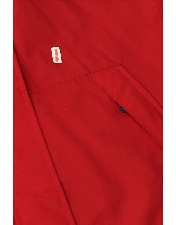 EDDIE BAUER Womens Petite Oversized Windbreaker Jacket UK 14 Medium Red Vintage Eddie Bauer and Second-Hand Eddie Bauer from Messina Hembry 