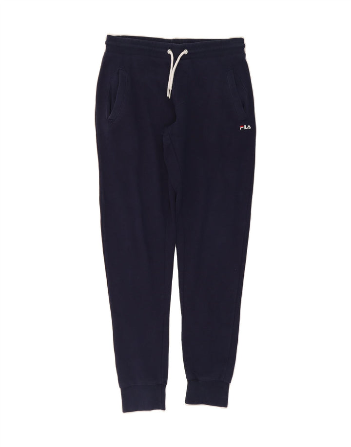 FILA Mens Tracksuit Trousers Joggers Medium Navy Blue Cotton Vintage Fila and Second-Hand Fila from Messina Hembry 