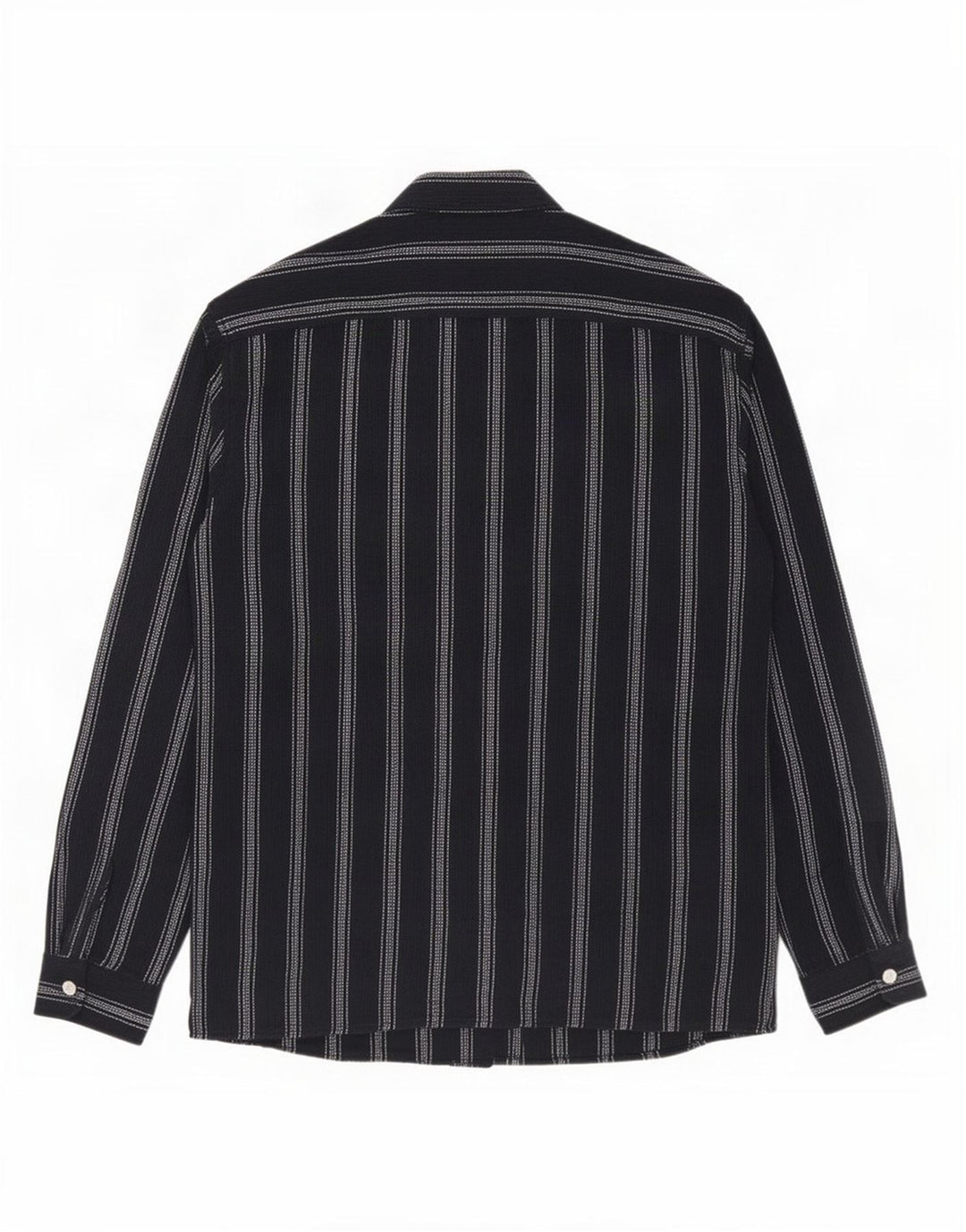 Camicia Zara da uomo in cotone a righe medie blu navy