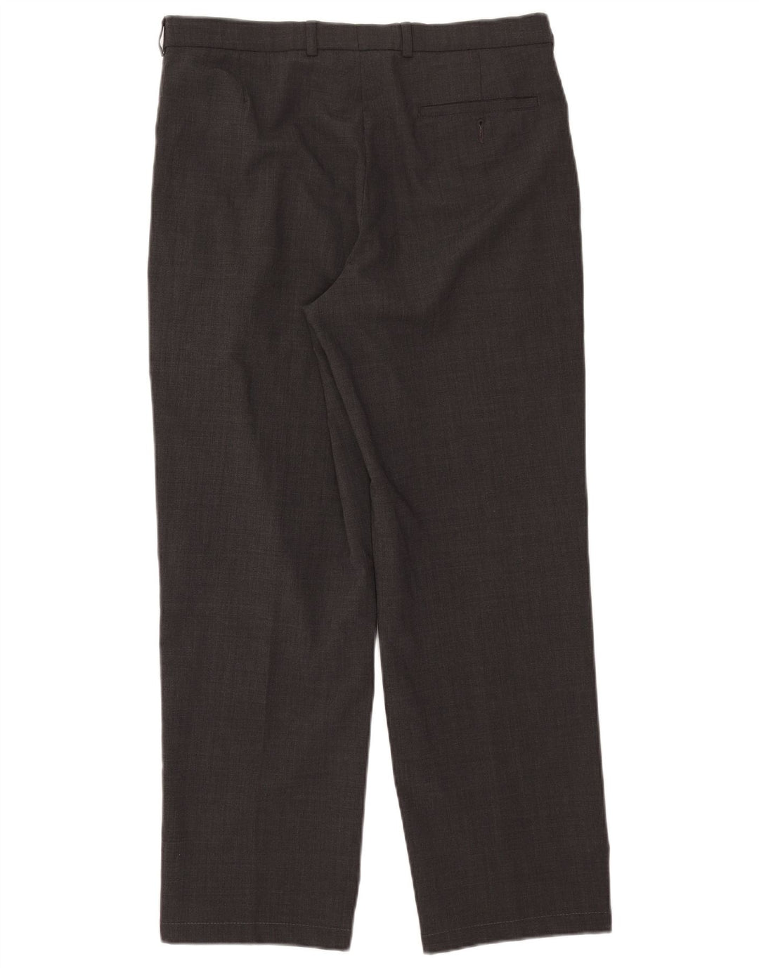 Pantaloni da abito sartoriali da uomo Marks & Spencer W34 L28 poliestere grigio
