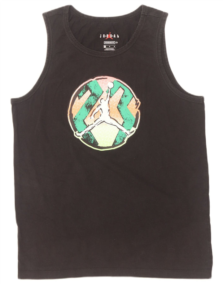 Gilet grafico da uomo con vestibilità standard Jordan, cotone nero medio