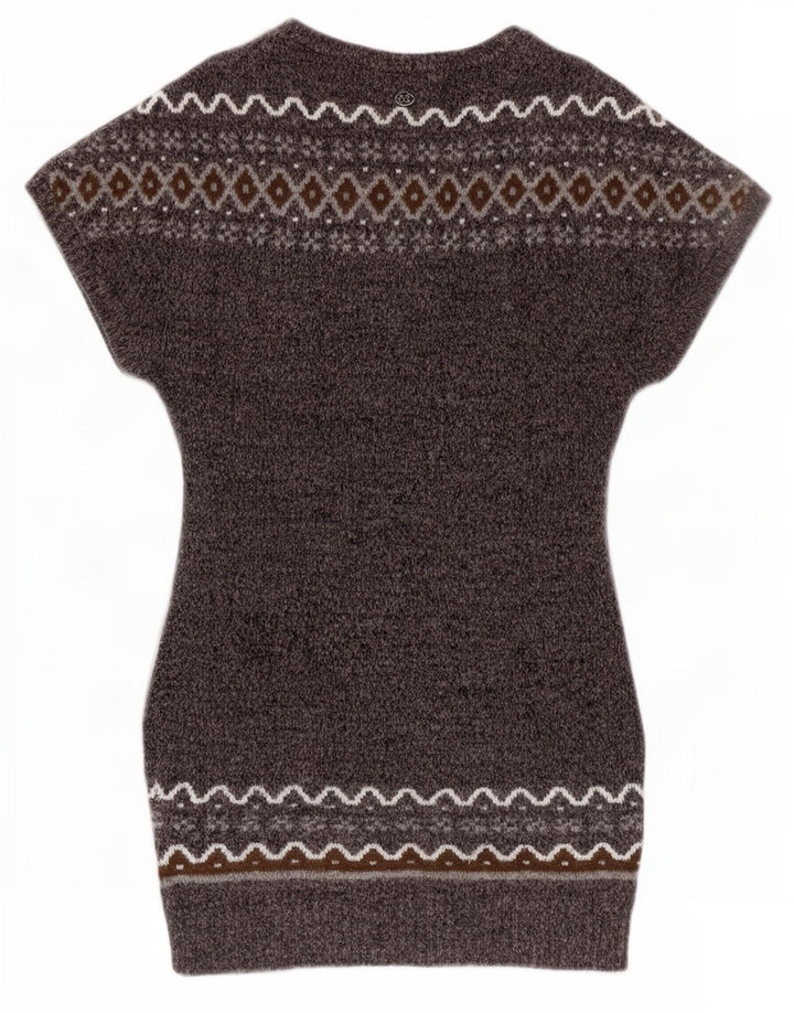 Abito maglione da donna Marlboro Classics UK 12 Grigio medio Fair Isle