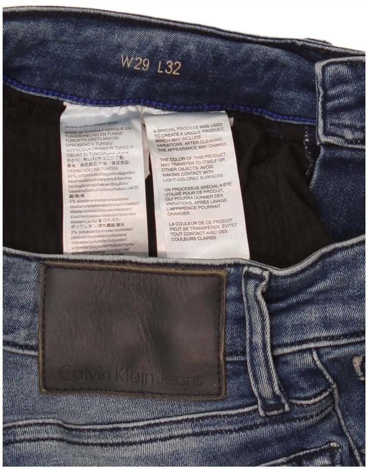 Jeans slim da donna Calvin Klein W29 L32 cotone blu