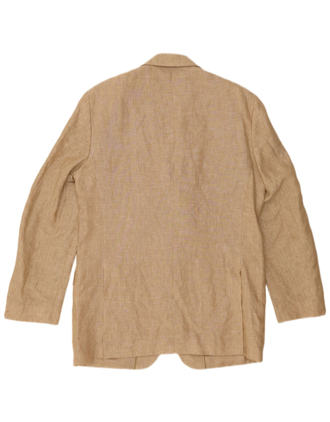 MASSIMO DUTTI Giacca blazer da uomo a 3 bottoni UK 38 Lino beige medio