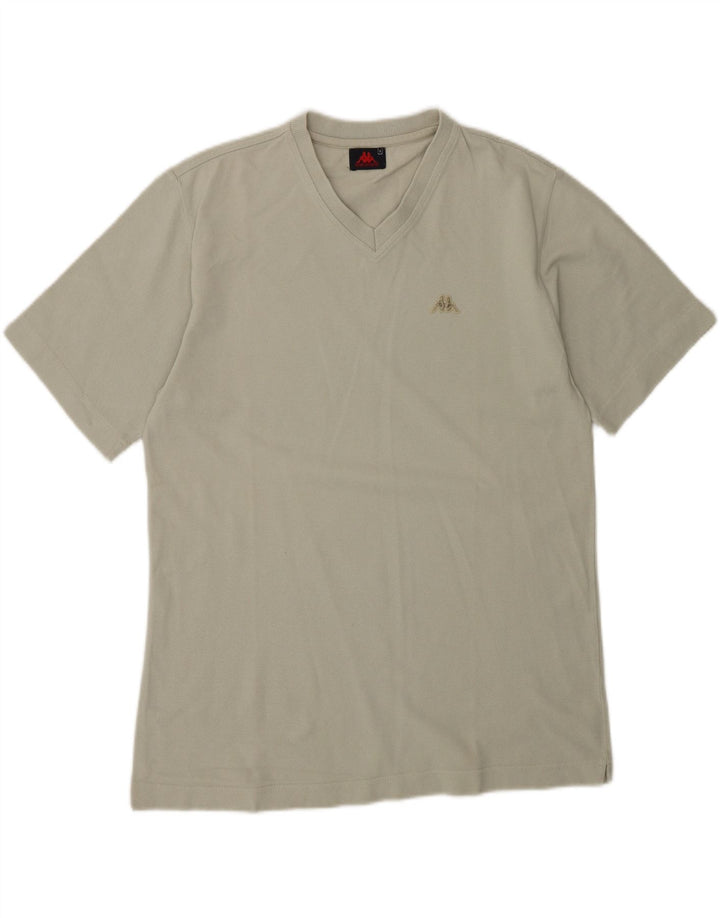 KAPPA Mens T-Shirt Top Small Beige Cotton Vintage Kappa and Second-Hand Kappa from Messina Hembry 