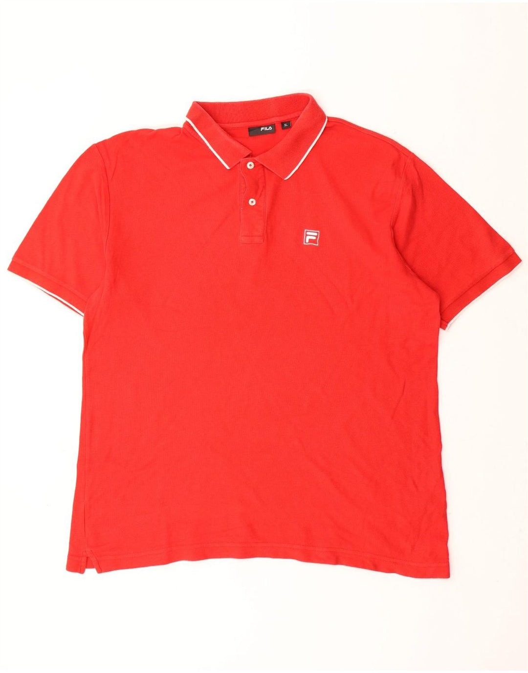 Polo da uomo FILA XL in cotone rosso
