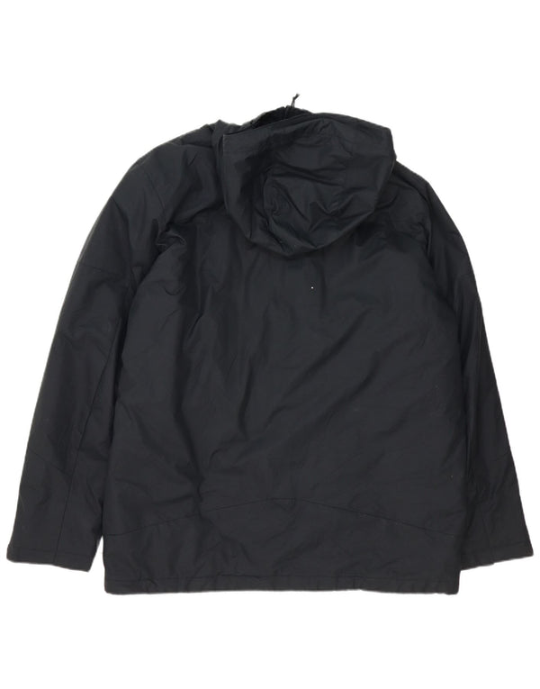 Giacca a vento con cappuccio da uomo Columbia UK 40 Large in nylon nero