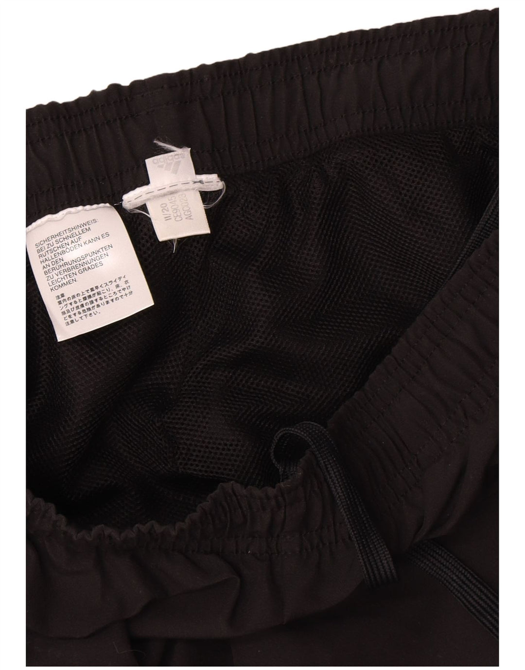 Pantaloni da tuta da uomo Adidas Medium Black Colourblock in poliestere
