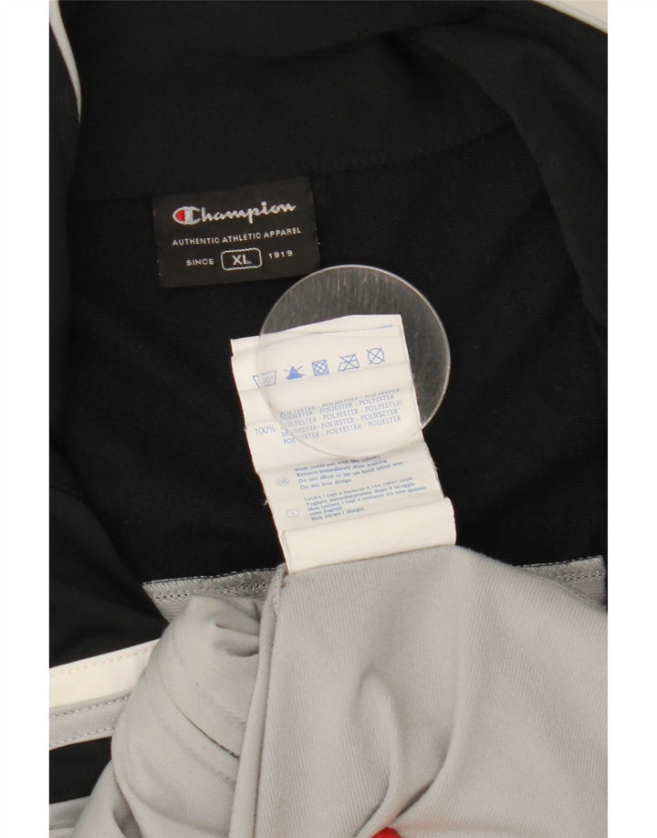 Giacca da tuta da uomo Champion XL Poliestere color block grigio