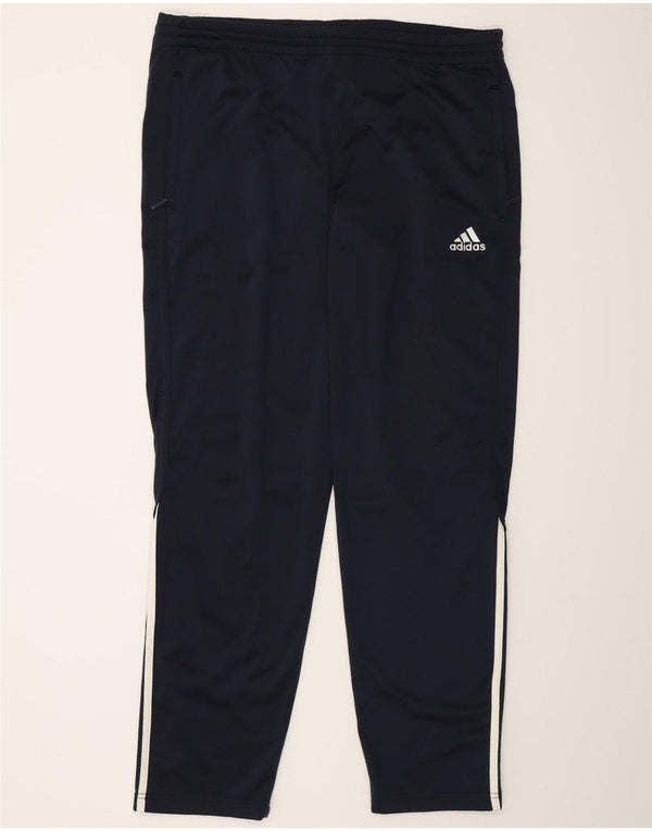 Pantaloni da tuta da uomo Adidas UK 40/42 Poliestere blu navy medio