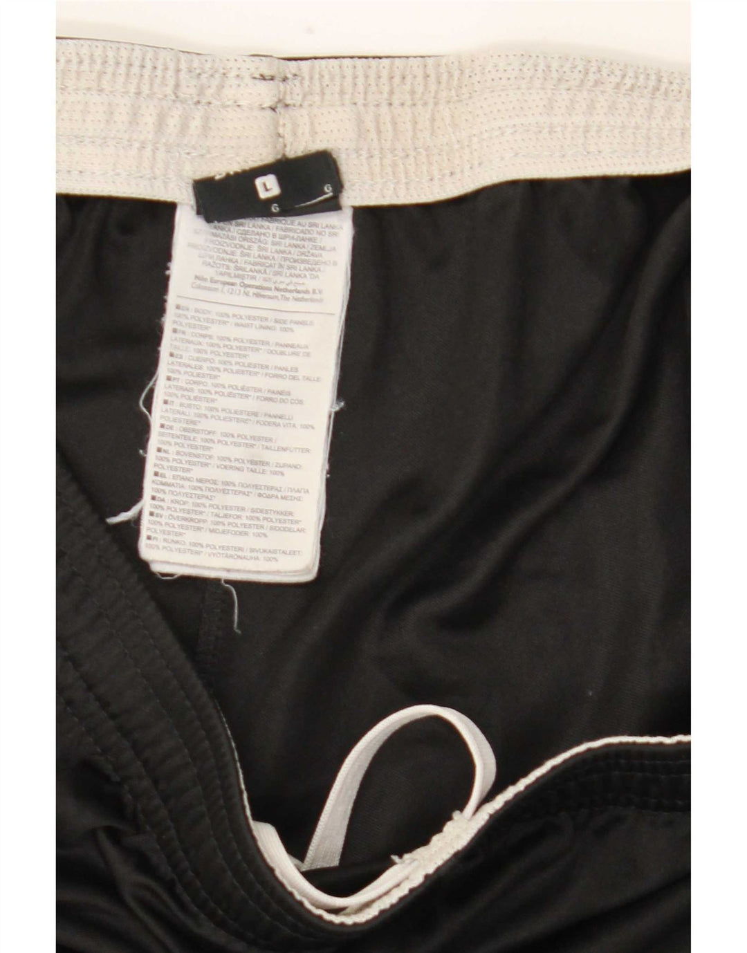 Pantaloncini sportivi Nike Dri Fit da uomo, grandi, in poliestere nero