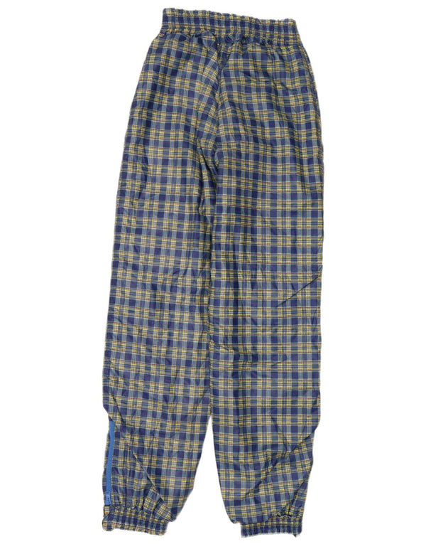 Pantaloni vintage da donna a vita alta con giacca a vento IT 44 medio W26 L32 Navy Bl