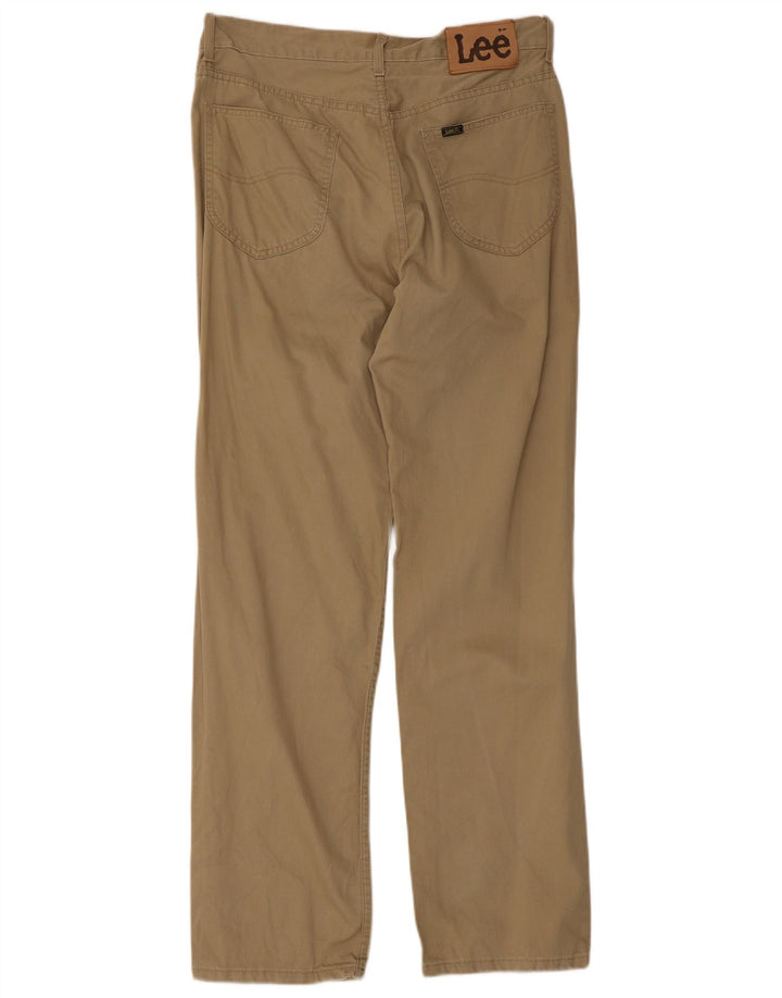 Pantaloni casual da uomo Lee W34 L32 in cotone beige