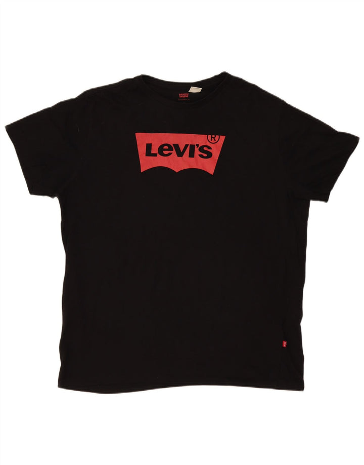 T-shirt grafica da uomo Levi's Top XL in cotone nero