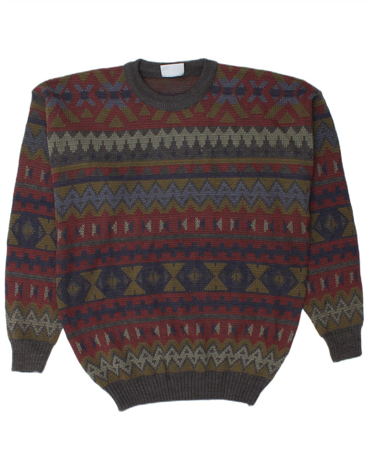 Maglione maglione girocollo da uomo San Marco IT 56 XL multicolore geometrico