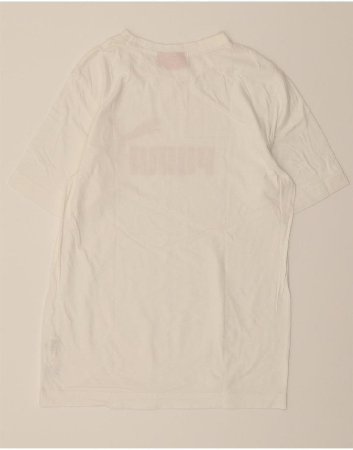 PUMA Mens Graphic T-Shirt Top Small White Cotton Vintage Puma and Second-Hand Puma from Messina Hembry 