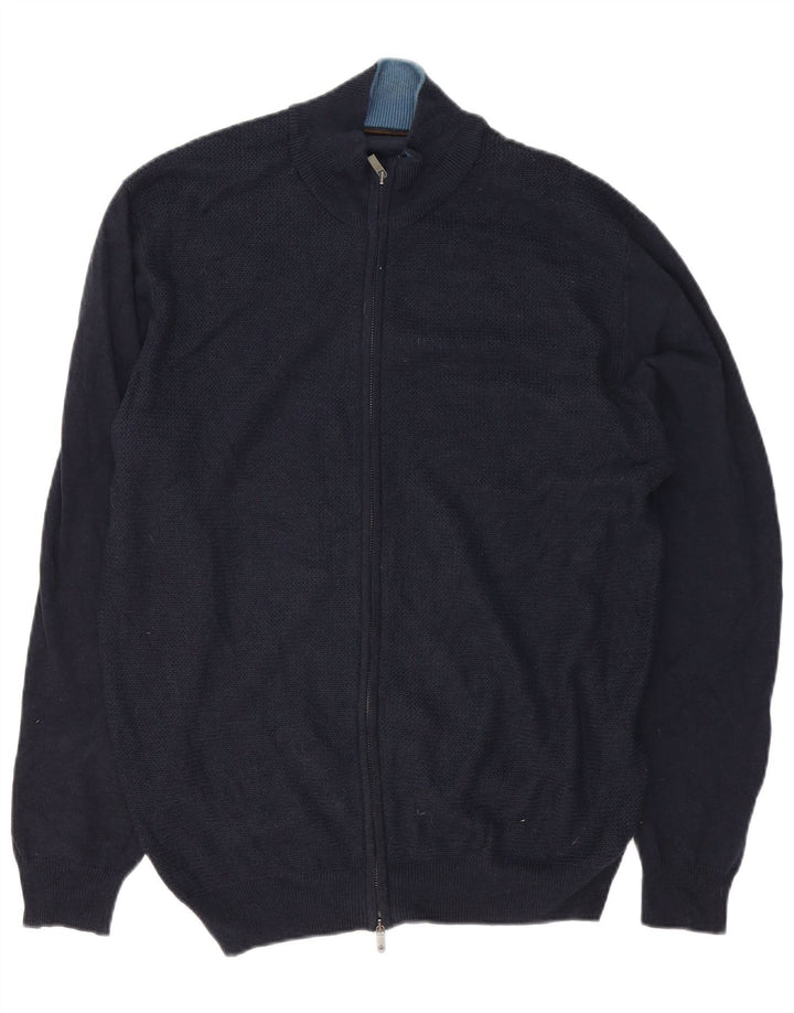 Giacca da ginnastica da uomo Massimo Dutti 2XL in cotone blu navy