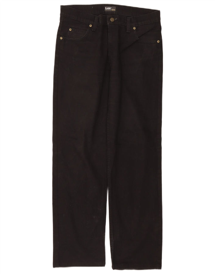 Jeans dritti da uomo Lee Brooklyn W34 L30 cotone nero