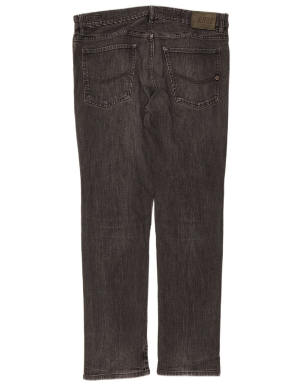 Jeans Slim Uomo Rifle IT 52 XL W38 L33 Cotone Grigio