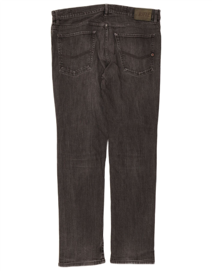Jeans Slim Uomo Rifle IT 52 XL W38 L33 Cotone Grigio