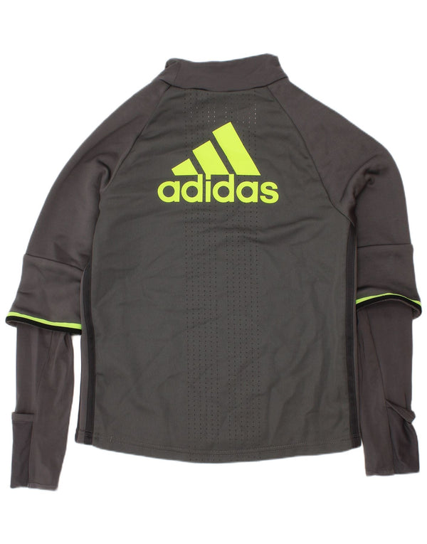 Adidas Ragazzo Chelsea FC Graphic Top Manica Lunga 7-8 Anni Poliestere Grigio