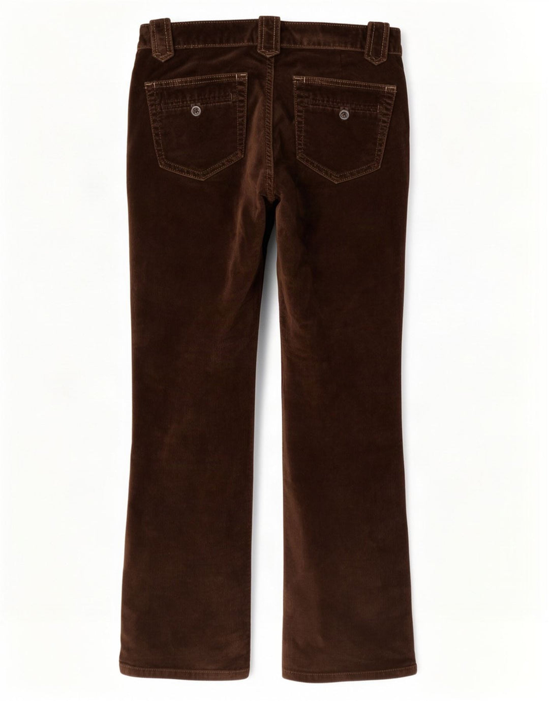 Pantaloni casual in velluto stretch bootcut da donna Gap W30 L30 Marrone