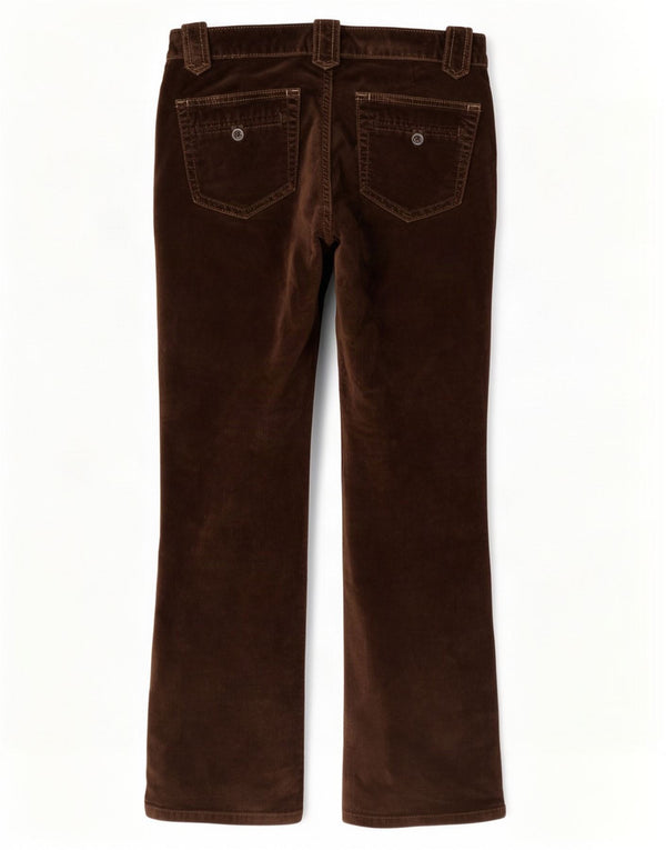 Pantaloni casual in velluto stretch bootcut da donna Gap W30 L30 Marrone