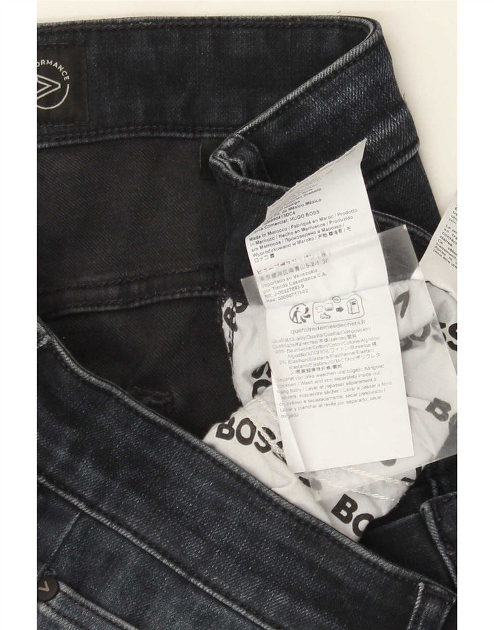 Jeans slim da donna HUGO BOSS W34 L32 cotone blu navy