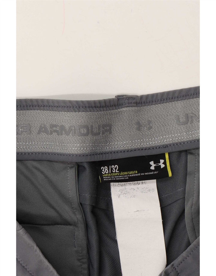 Pantaloni chino dritti da uomo Under Armour W38 L32 Grigi