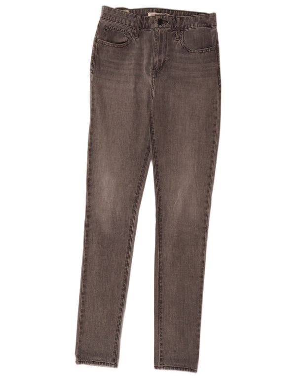 Jeans skinny a vita alta Levi's 721 da donna W27 L32 cotone grigio