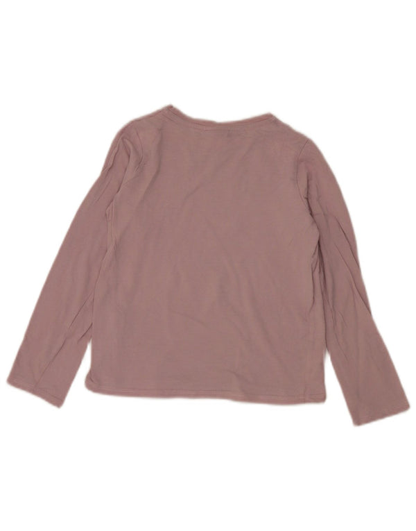 Top Zara Bambina Manica Lunga 8-9 Anni Cotone Rosa