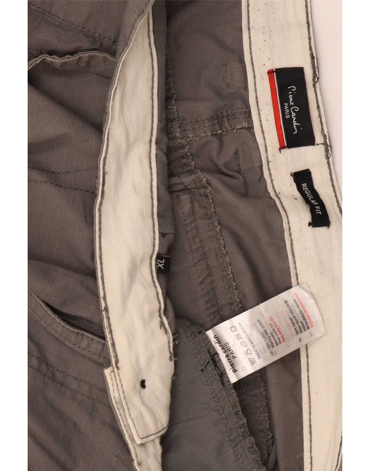 Pantaloncini cargo da uomo vestibilità regolare Pierre Cardin XL W38 cotone grigio