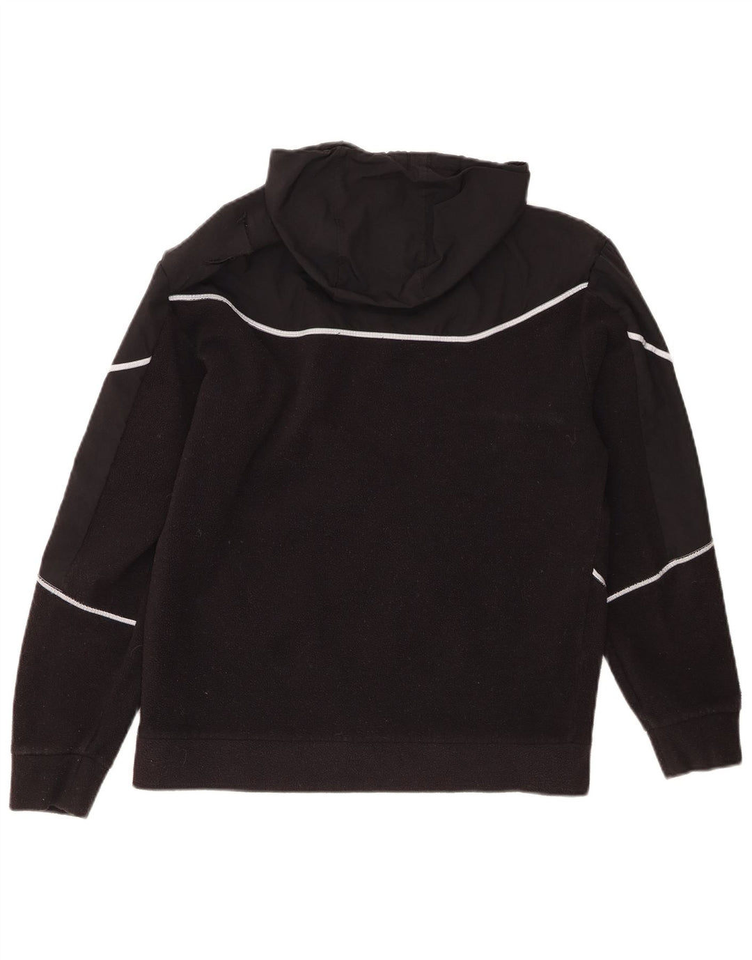 Maglione in pile con cappuccio da uomo ADIDAS piccolo poliestere nero