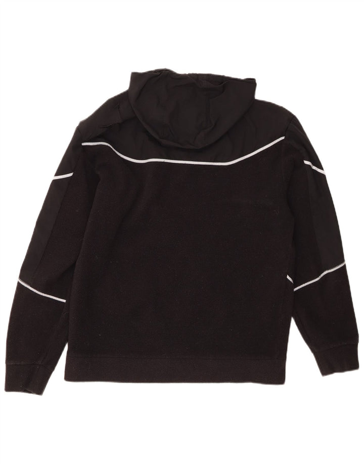 Maglione in pile con cappuccio da uomo ADIDAS piccolo poliestere nero