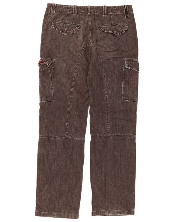 Trussardi Jeans Uomo Cargo Straight IT 50 Large W34 L32 Cotone Grigio