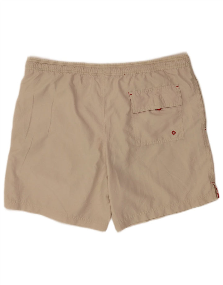 Pantaloncini da bagno Marks & Spencer da uomo Blue Harbour in poliestere beige medio