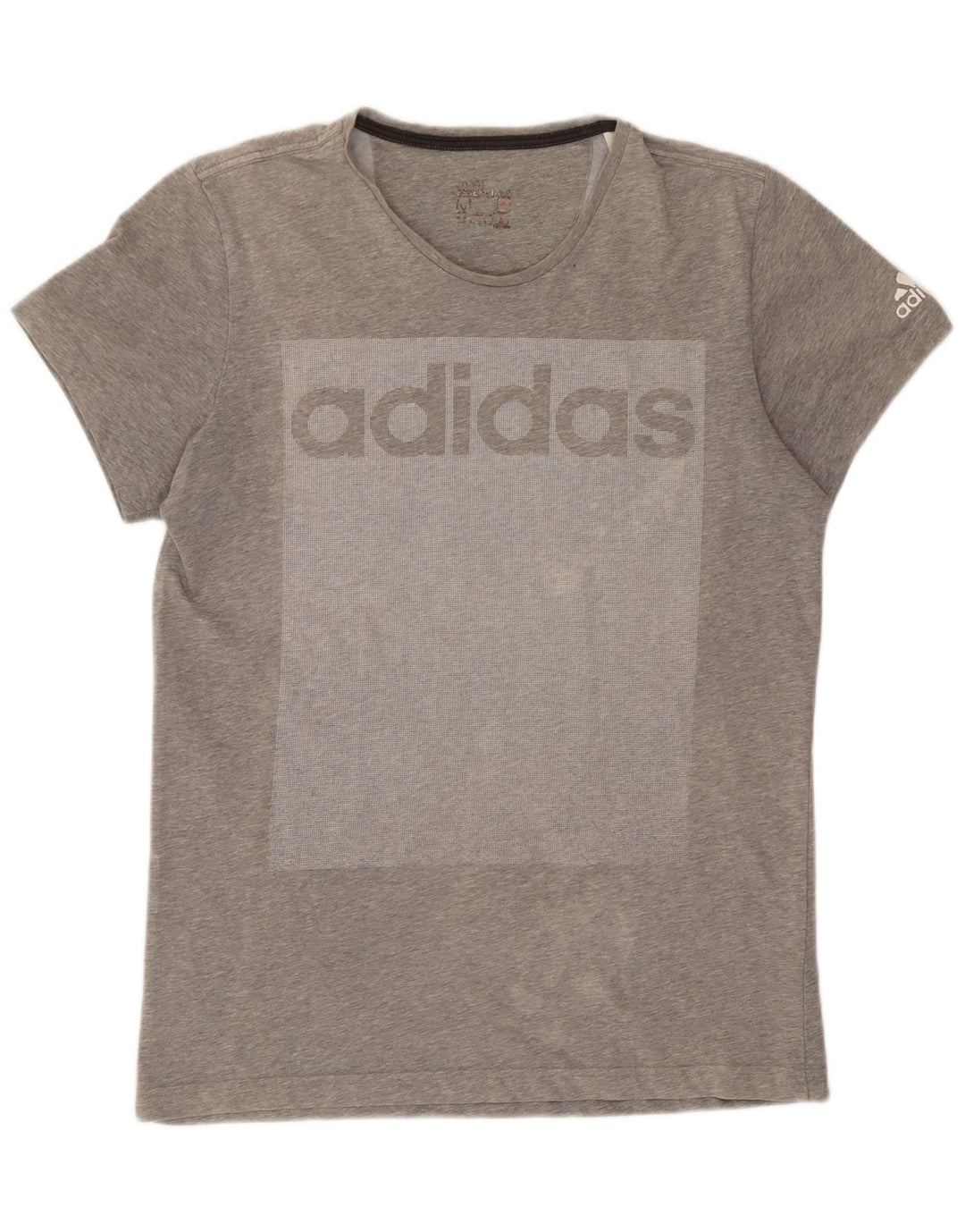 T-shirt grafica da uomo Adidas Top grigio medio color block