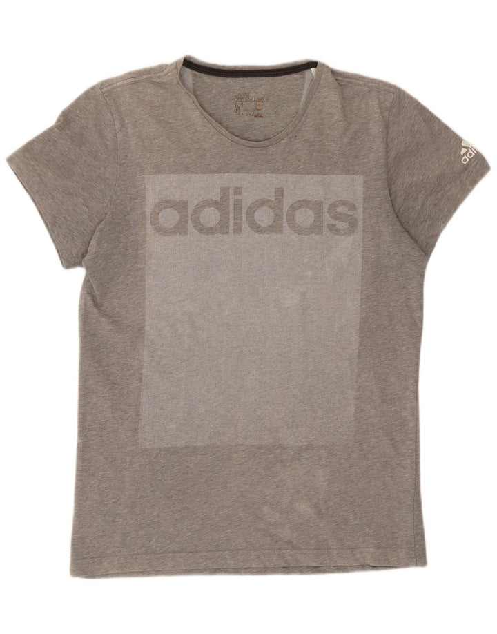 T-shirt grafica da uomo Adidas Top grigio medio color block