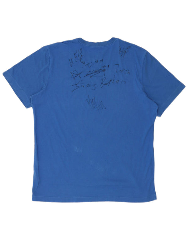 T-shirt da uomo Nike Top Large in cotone blu