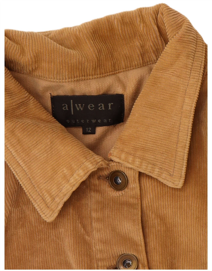 A Wear Giacca da donna in velluto a coste UK 12 Cotone beige medio