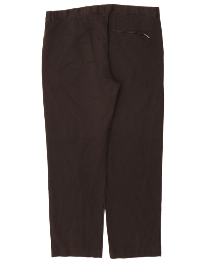 Pantaloni chino dritti da uomo Marks & Spencer W36 L29 poliestere nero