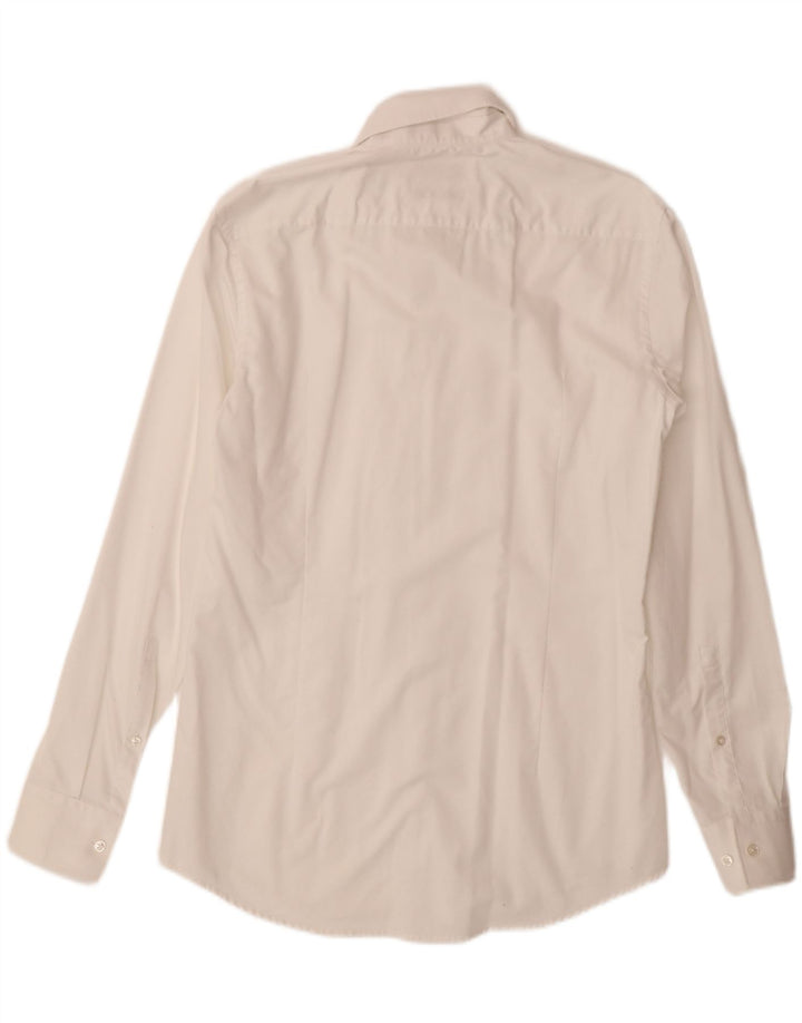Camicia slim fit da uomo HUGO BOSS taglia 38 15 medio bianco