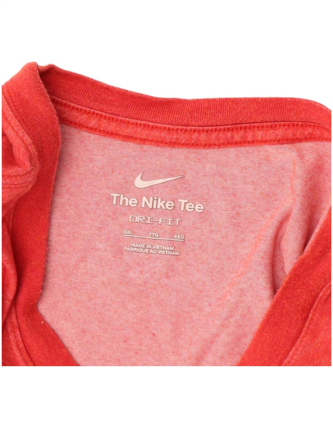 T-shirt NIKE Dri Fit da uomo 2XL rossa in cotone