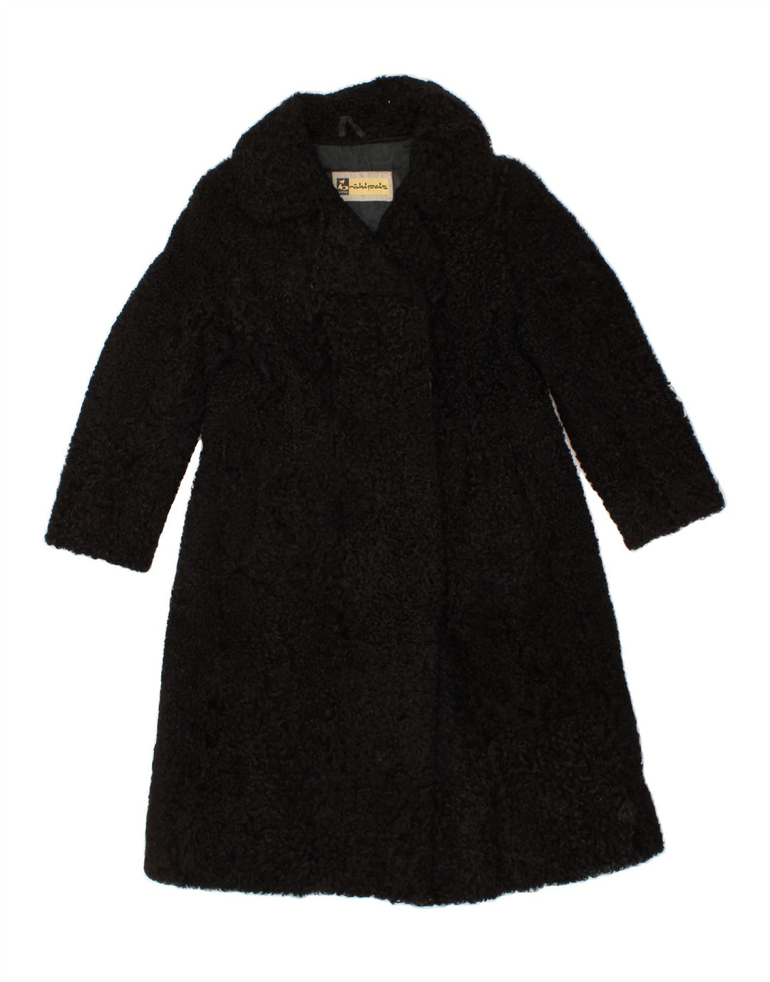 VINTAGE Womens Overcoat UK 10 Small Black Vintage Vintage and Second-Hand Vintage from Messina Hembry 