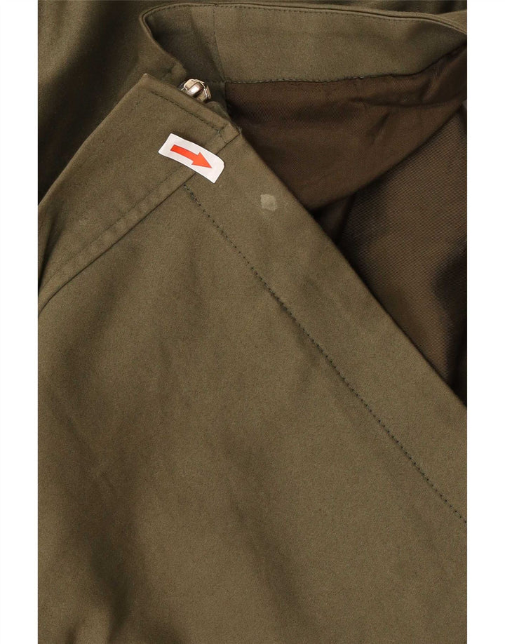 Giacca parka oversize con cappuccio da donna Reiss UK 8 piccola in cotone kaki