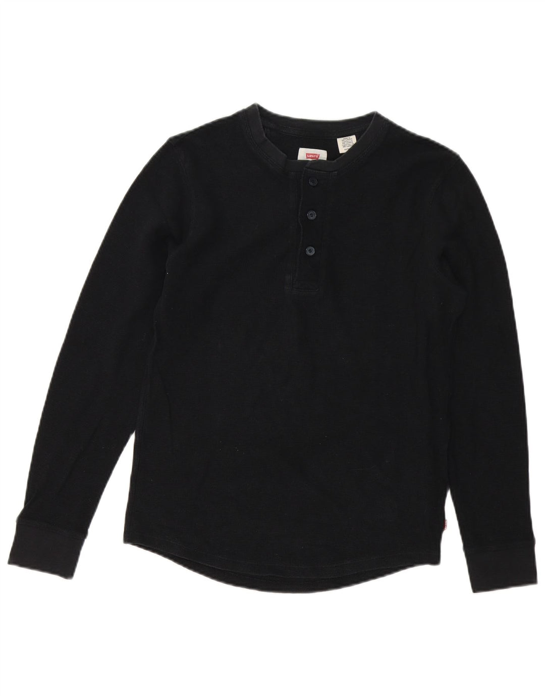 Top Levi's da uomo a maniche lunghe XS in cotone nero