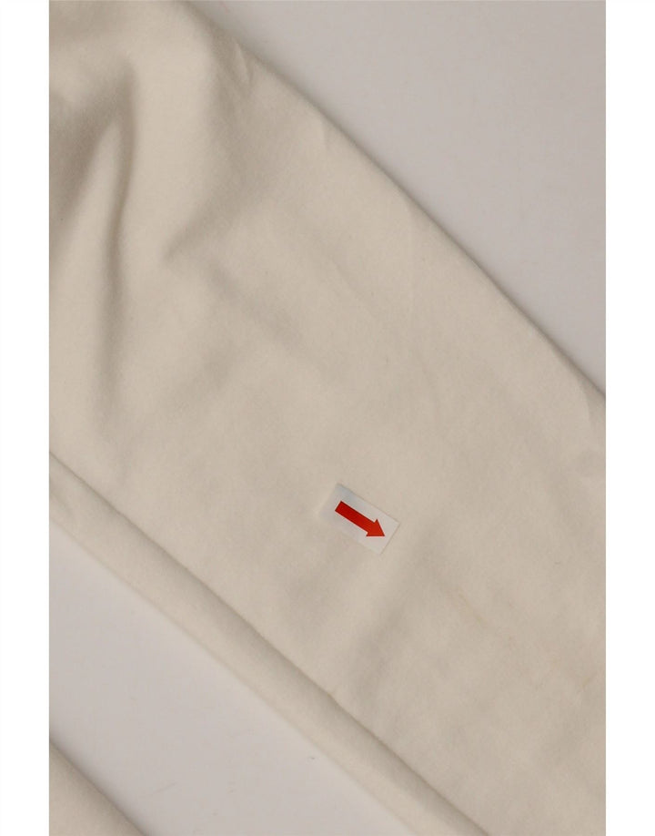 Giacca blazer a 3 bottoni da donna Liu Jo UK 10 piccola in cotone bianco