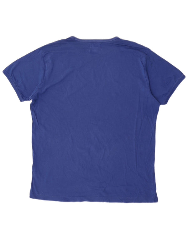 T-shirt grafica da uomo con vestibilità regolare Diesel XL Blu